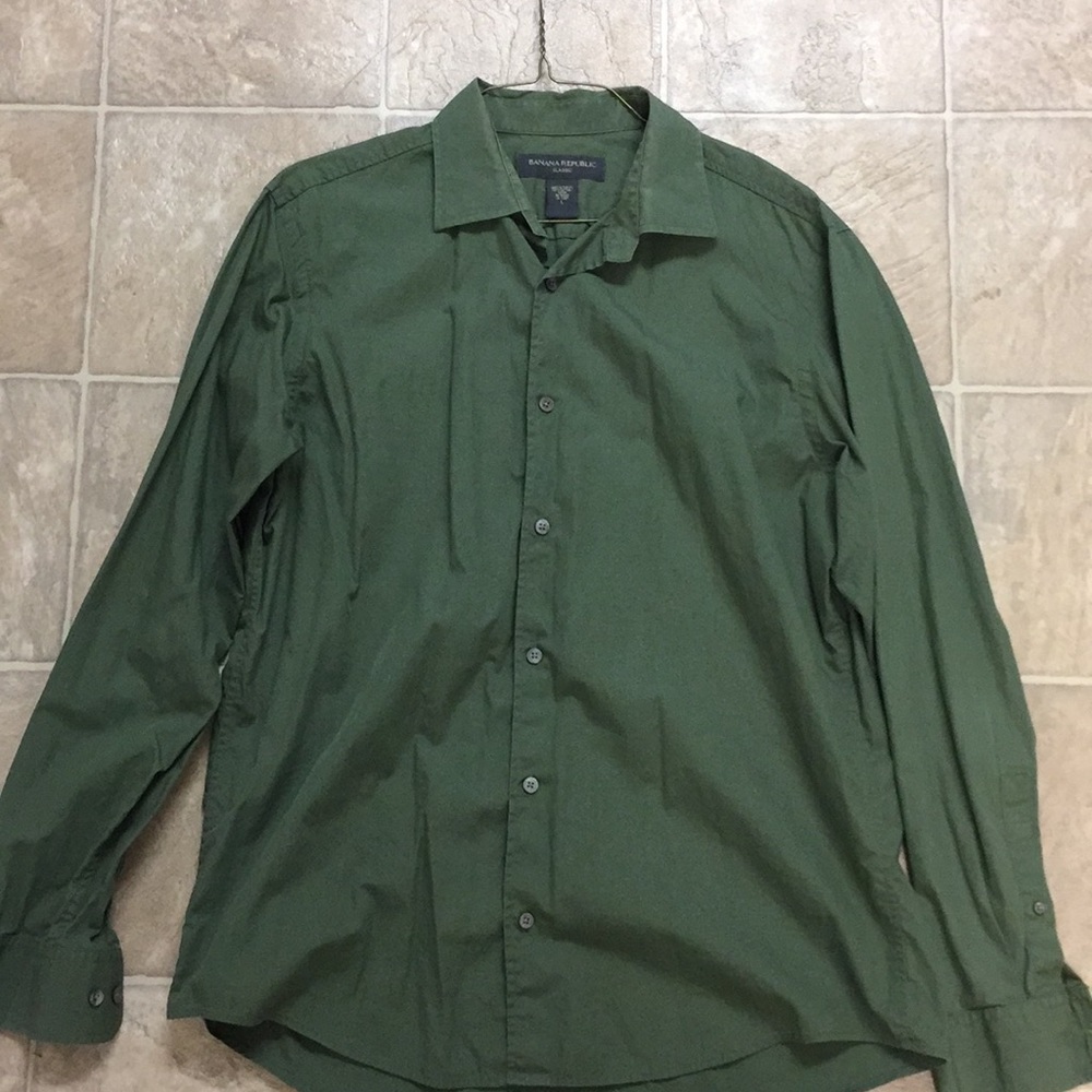 Green Banana Republic Button Down